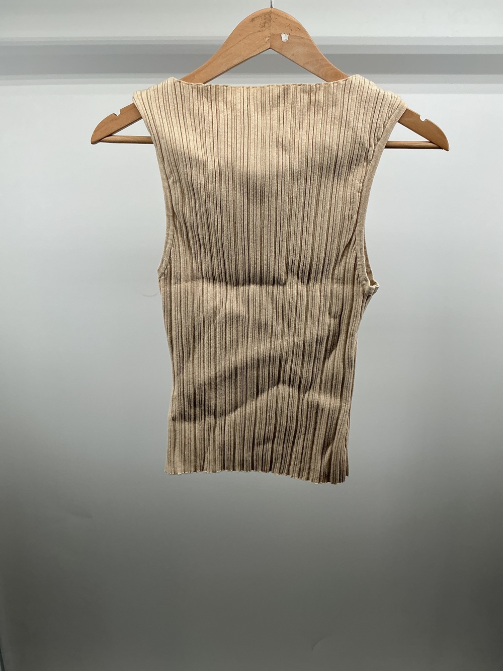 Cotton Cashmere Ribbed Tank - Picture 2 of 3